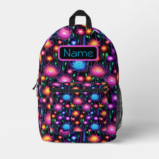 Neon Space Flower Backpack