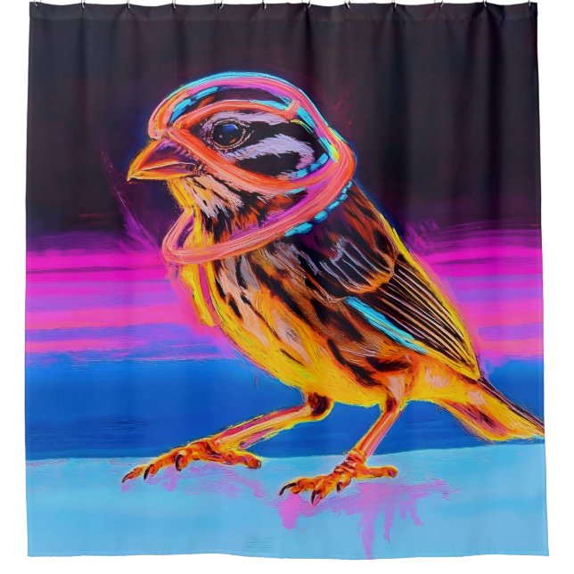 Neon Sparrow with Glowing Accents (Front)