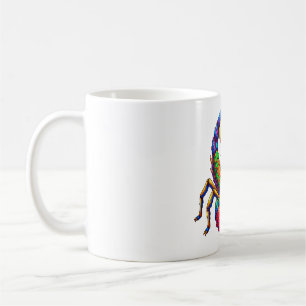 Neon Spectrum Scorpion Crest Coffee Mug