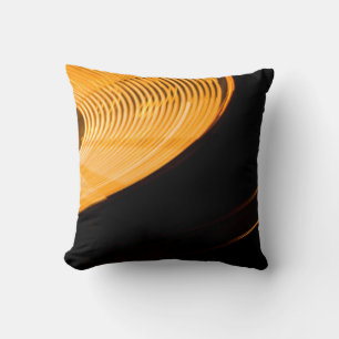 Neon Spin Throw Pillow