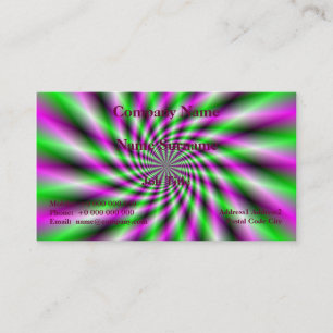 Neon Spinning Wheel  Business Card