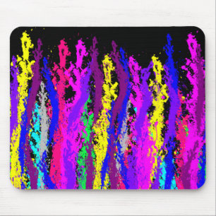 Neon Splatter Mouse Pad