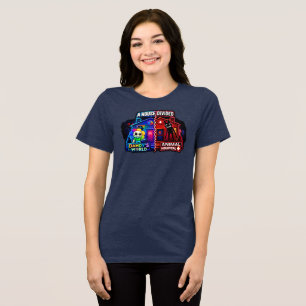 Neon Split‑Panel A House Divided Tri-Blend Shirt