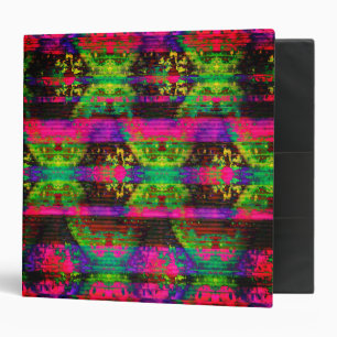 Neon Splotch Print School Binder