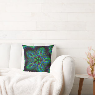 NEON STAR THROW PILLOW