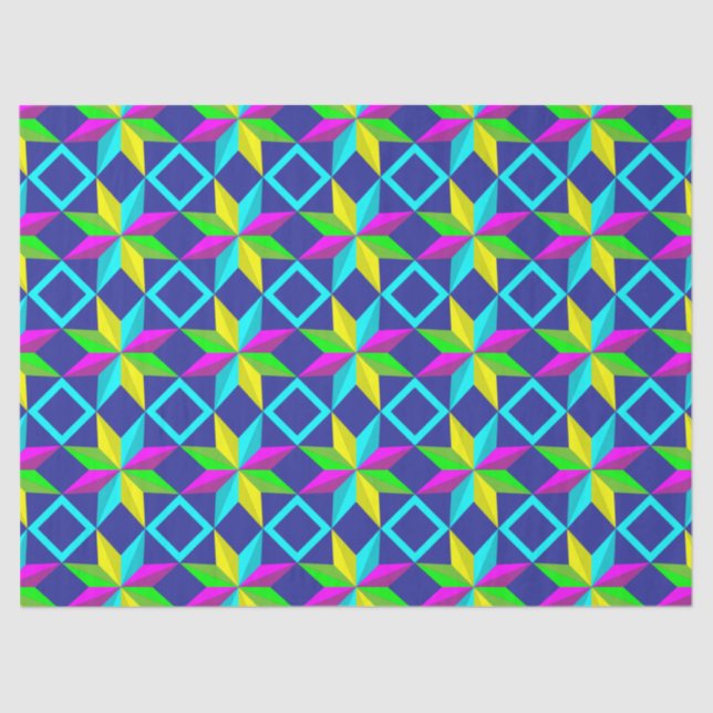 neon star tissue paper (Front)