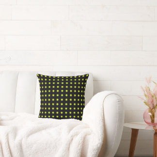 Neon Starburst Throw Pillow