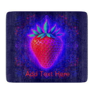Neon Strawberry vivid Look cutting board