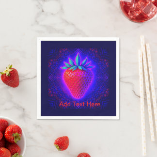 Neon Strawberry vivid Look Napkin