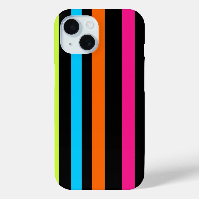 Neon stripes Case-Mate iPhone case (Back)