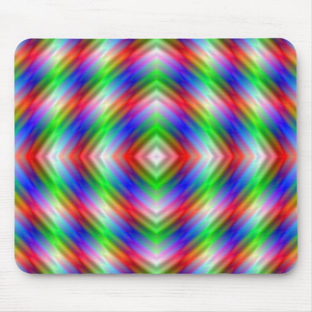 Neon Stripes Mousepad (Front)