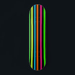 Neon stripes skateboard<br><div class="desc"></div>