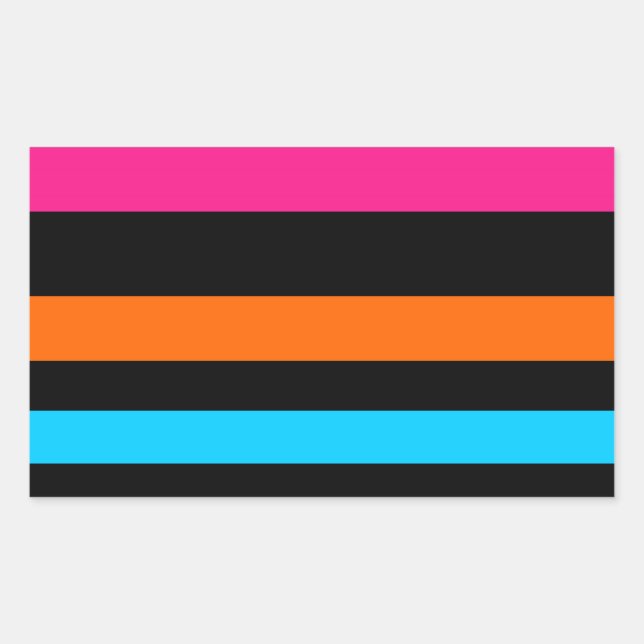 Neon stripes sticker (Front)