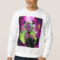 Neon Succubus Demon Anime Girl