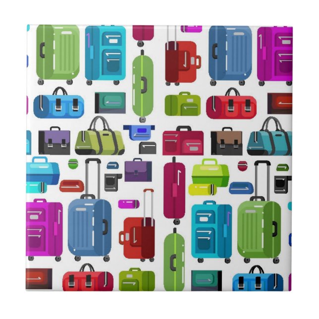 Neon Suitcases Tile (Front)