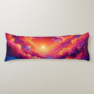 Neon Sunset Body Pillow