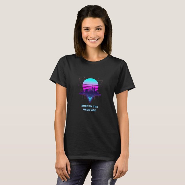 Neon Sunset Personalizable T-Shirt (Front Full)