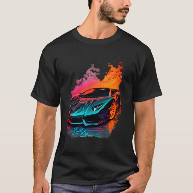 Neon Supercar T-Shirt (Front)