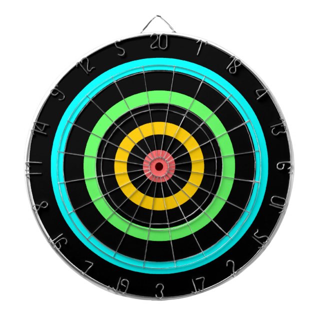 Neon Target Dartboard (Front)