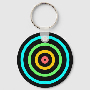 Neon Target Keychain