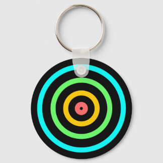 Neon Target Keychain