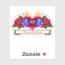 Neon Tattoo Style heart invite Love