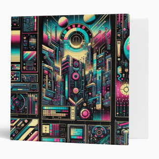 Neon Tech Odyssey Binder