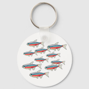 Neon Tetra Keychain