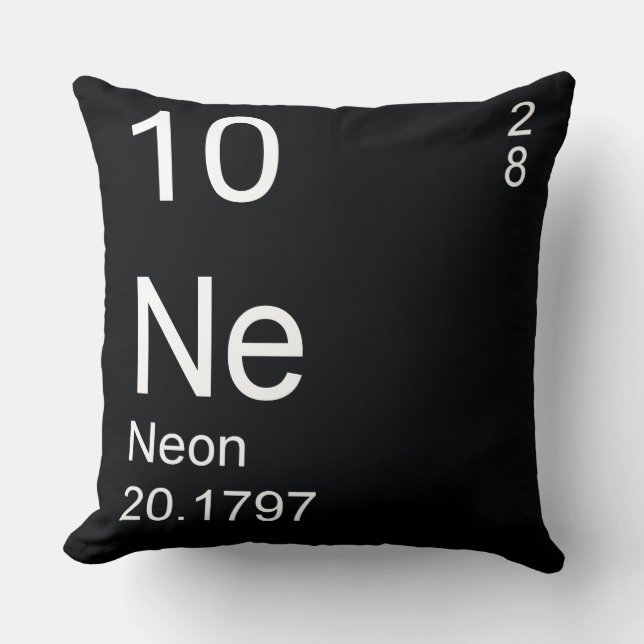 Neon Throw Pillow (Front)