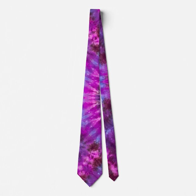 Neon Tie Dye - Men's Neck Tie (Front)
