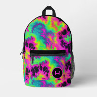 Neon Tie Dye Monogram 