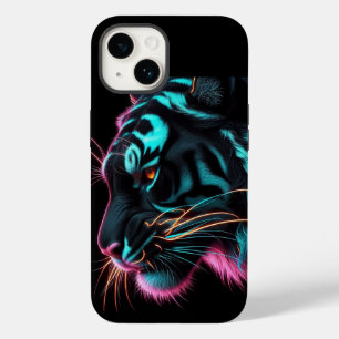 Neon Tiger Design Phone Case/iPhone 14 Case
