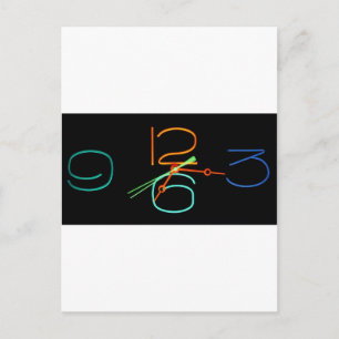 Neon Time Postcard