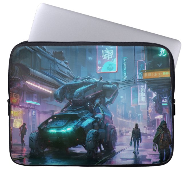 Neon Tokyo Nights (Cyber Edition) Laptop Sleeve (Front)