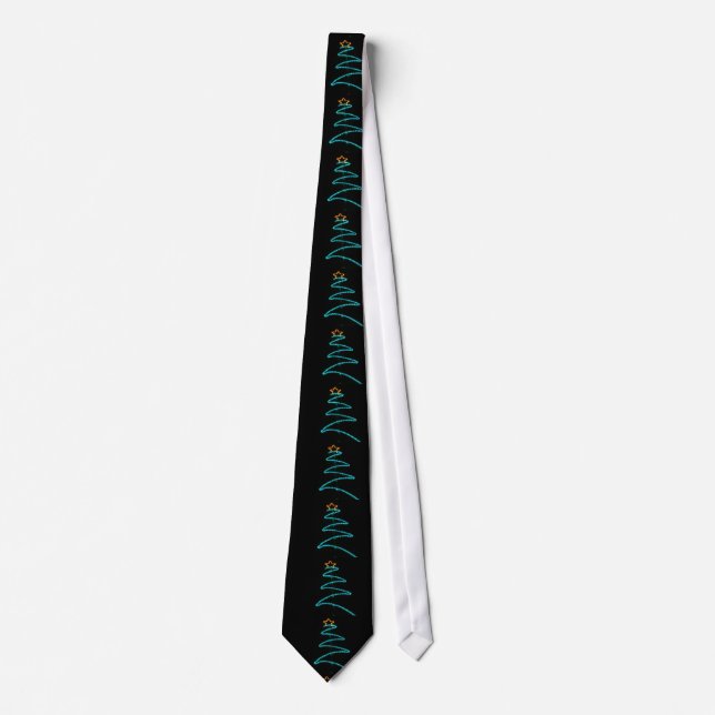 neon tree christmas tie (Front)