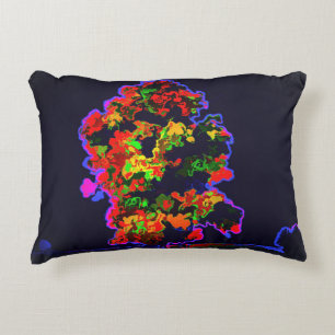 Neon Tree Explosion Accent Pillow