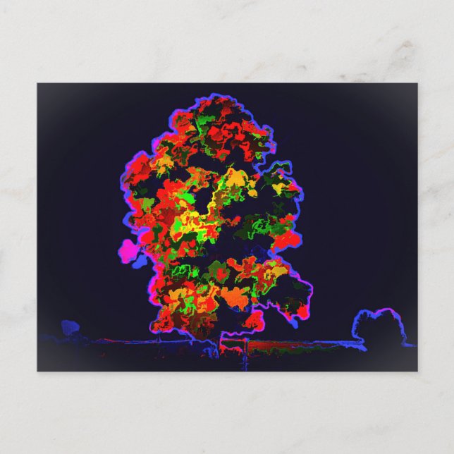 Neon Tree Explosion Postcard (Front)