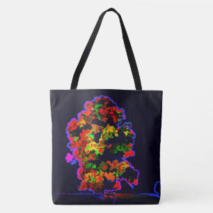 Neon Tree Explosion Tote Bag