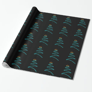 neon tree wrapping paper