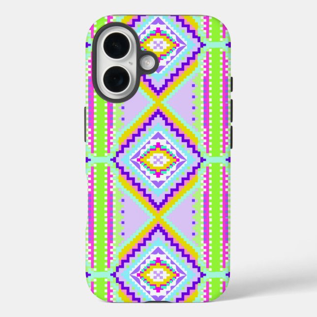Neon Tribal Dreams Kaleidoscope Case-Mate iPhone Case (Back)