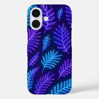Neon Tropical Leaves Phone Case