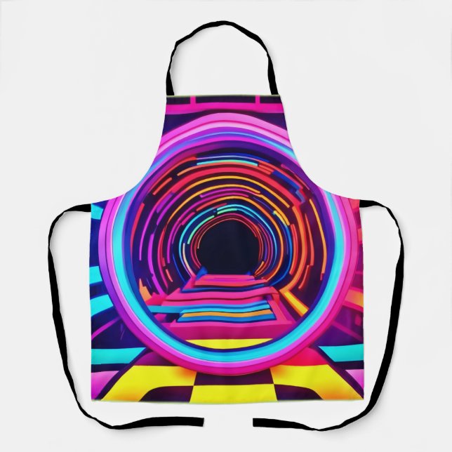 Neon Tunnel Dimensions Apron (Front)