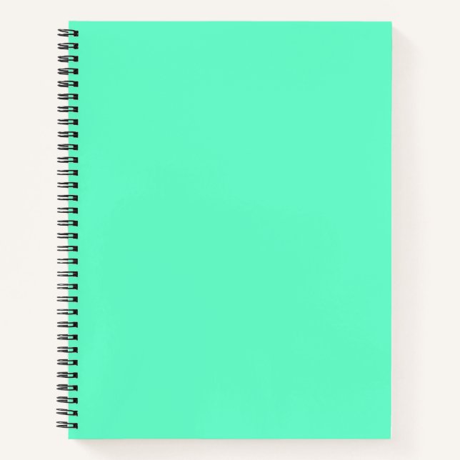 Neon Turquoise Notebook (Front)