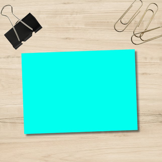 Neon Turquoise Solid Colour | Classic Post-it Notes (Creator Uploaded)