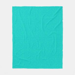 Neon turquoise textured. fleece blanket
