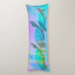 Neon Turtles Body Pillow