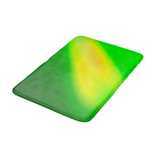 Neon Two Stripe Ombre Green  Bath Mat