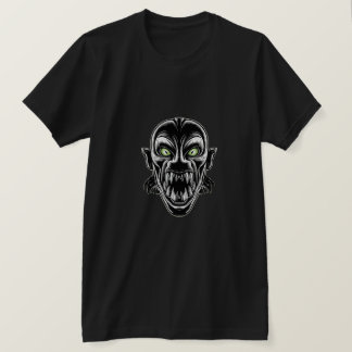 Neon Vampire Monster Graphic  T-Shirt