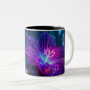 Neon Veins Two-Tone Coffee Mug