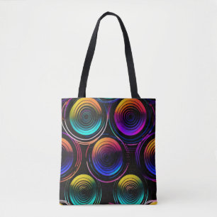 Neon Vibe Radiance Tote Bag
